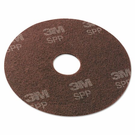 SCOTCH-BRITE Surface Preparation Pad, 18 in. Diameter, Maroon, 10PK SPP18